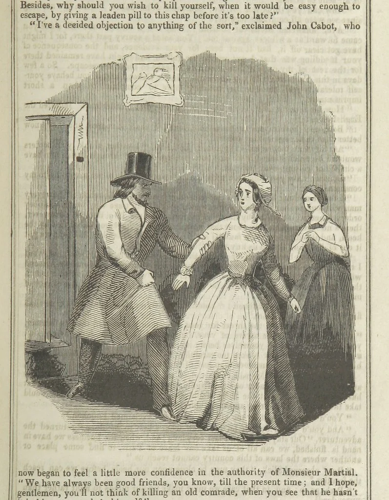 An illustration from Clarisse: or the Merchant's daughter. A romance, 1847, leaf 357