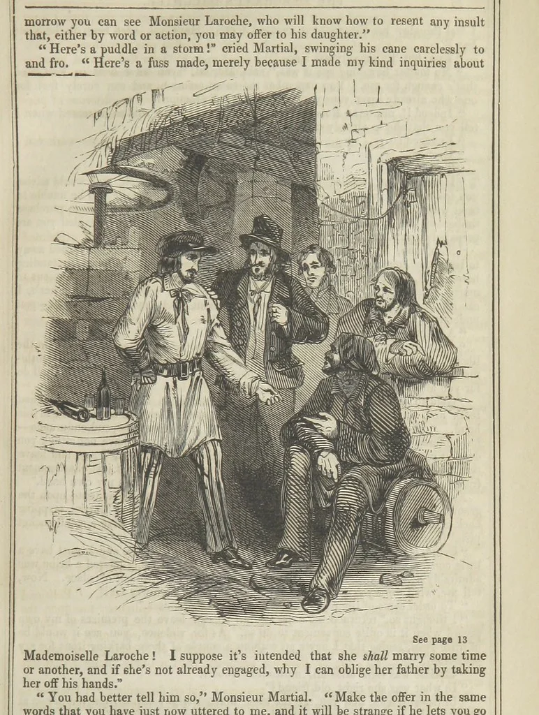 An illustration from Clarisse: or the Merchant's daughter. A romance, 1847, leaf 37