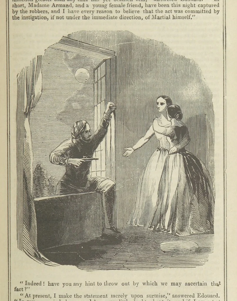 An illustration from Clarisse: or the Merchant's daughter. A romance, 1847, leaf 405