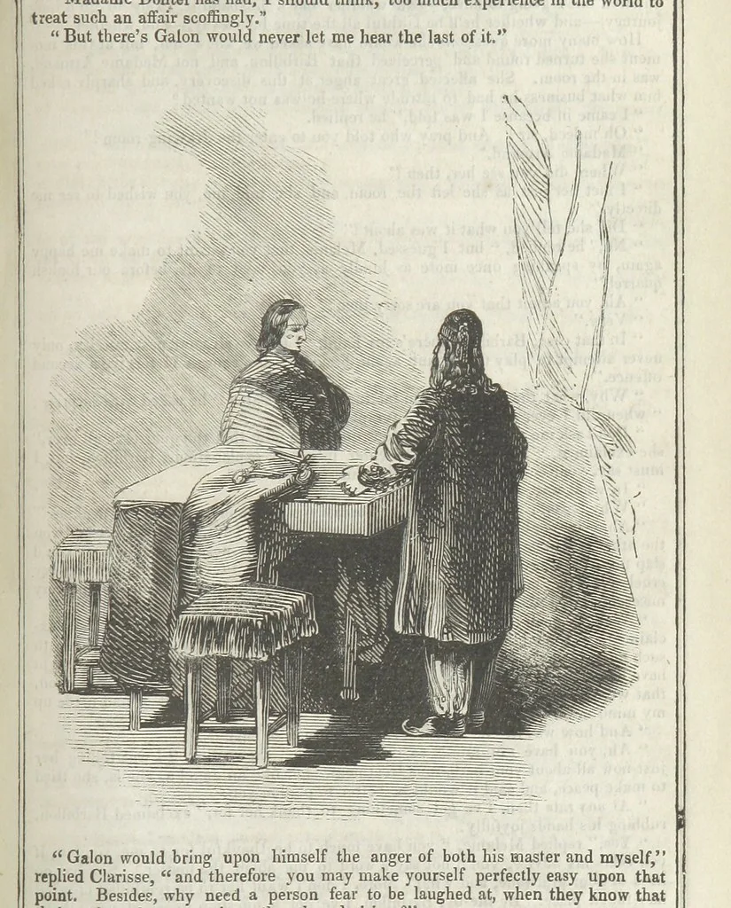 An illustration from Clarisse: or the Merchant's daughter. A romance, 1847, leaf 517