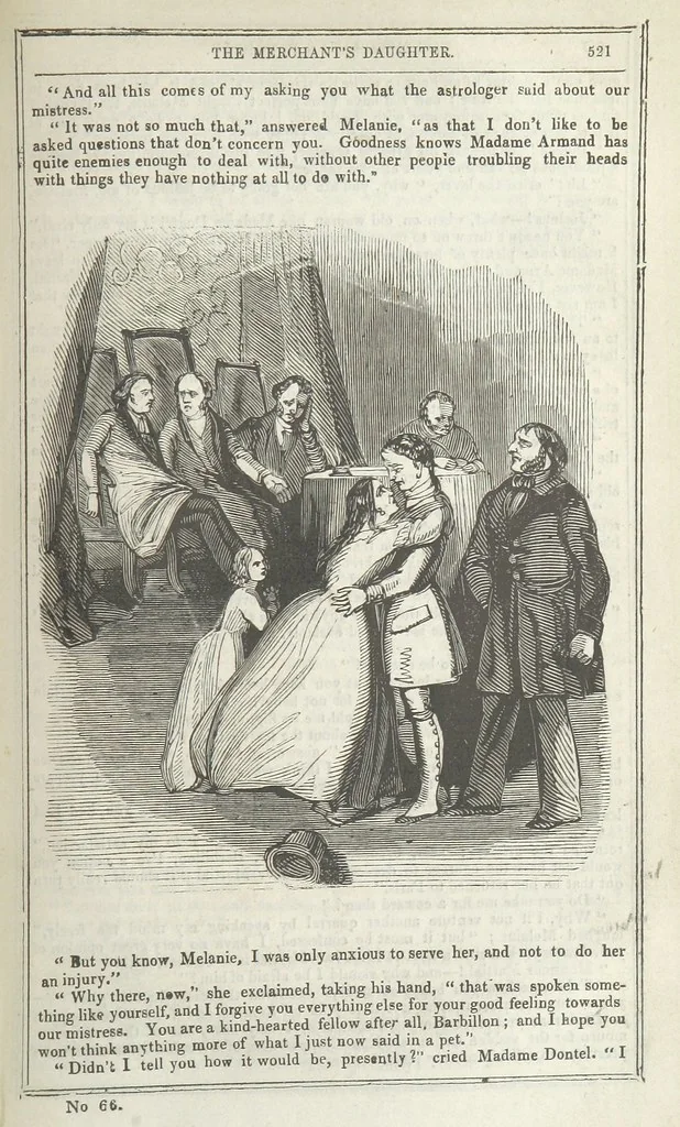 An illustration from Clarisse: or the Merchant's daughter. A romance, 1847, leaf 533