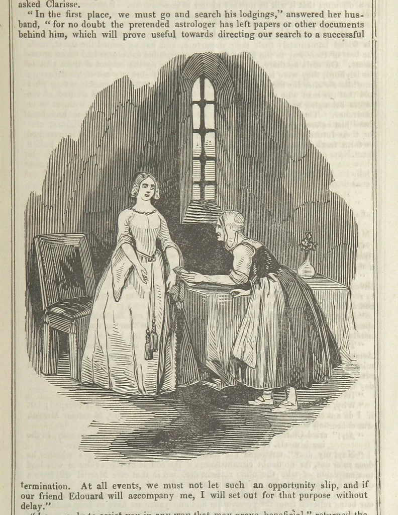 An illustration from Clarisse: or the Merchant's daughter. A romance, 1847, leaf 549