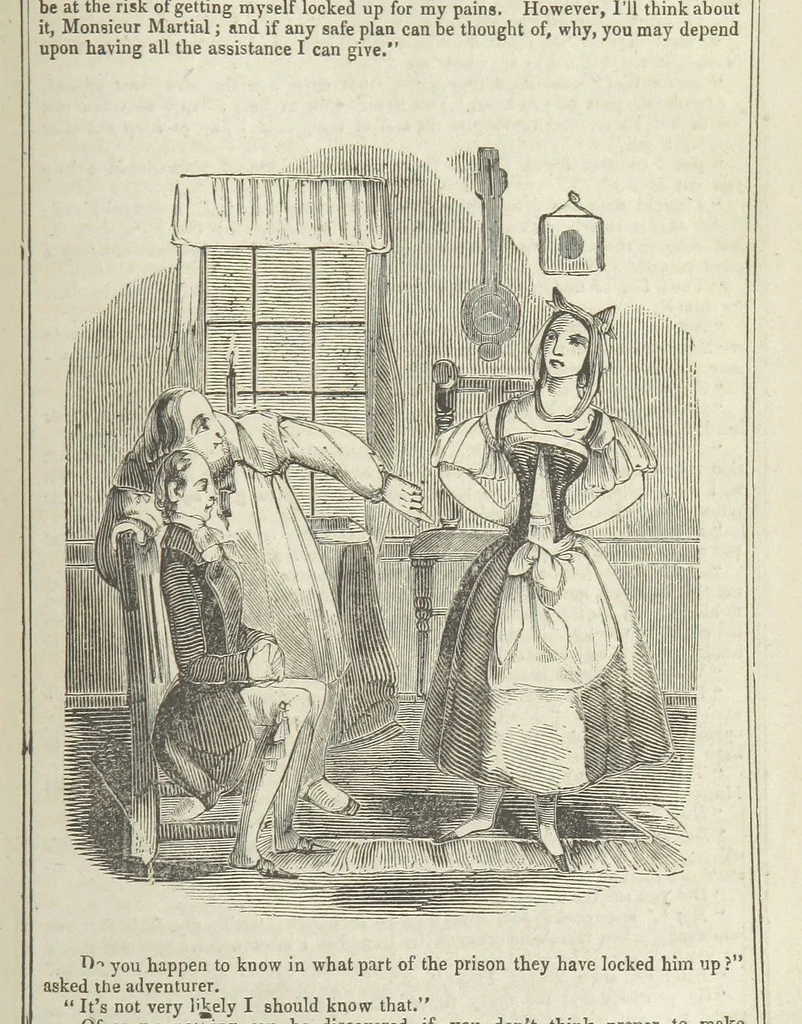 An illustration from Clarisse: or the Merchant's daughter. A romance, 1847, leaf 581