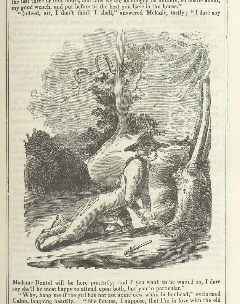 An illustration from Clarisse: or the Merchant's daughter. A romance, 1847, leaf 597