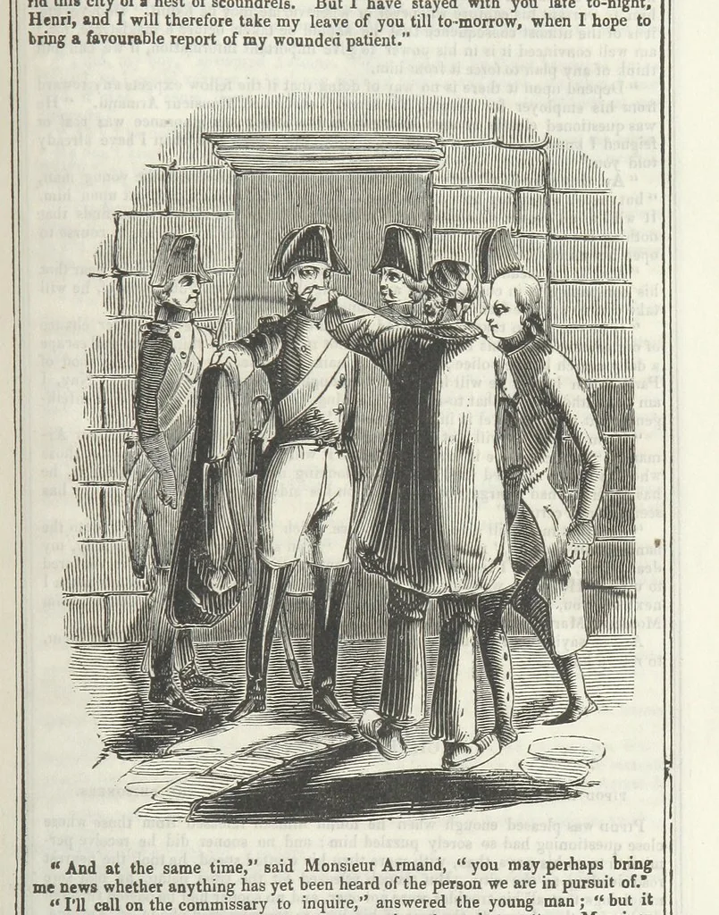 An illustration from Clarisse: or the Merchant's daughter. A romance, 1847, leaf 605