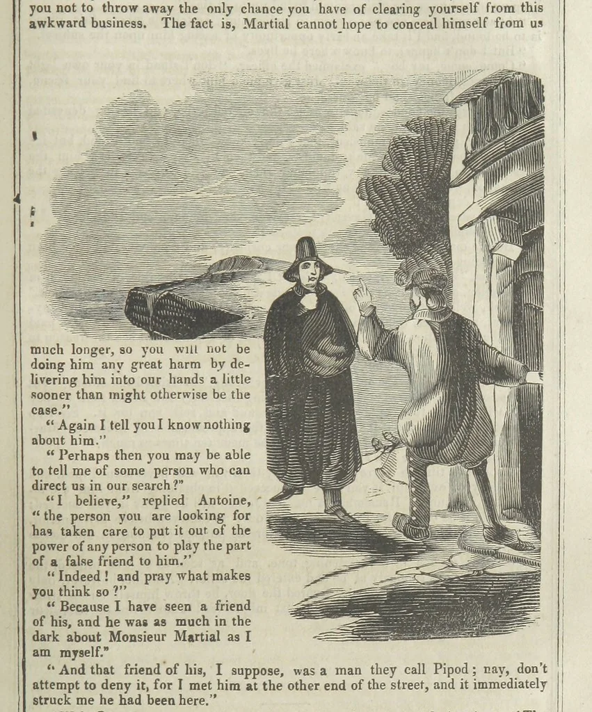 An illustration from Clarisse: or the Merchant's daughter. A romance, 1847, leaf 653