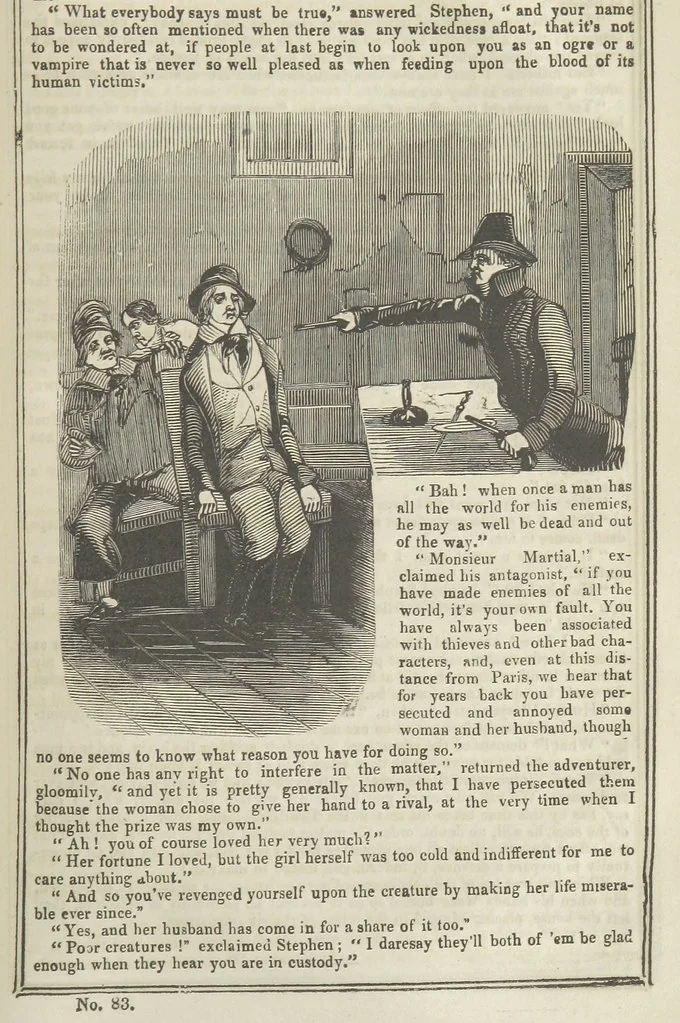 An illustration from Clarisse: or the Merchant's daughter. A romance, 1847, leaf 669