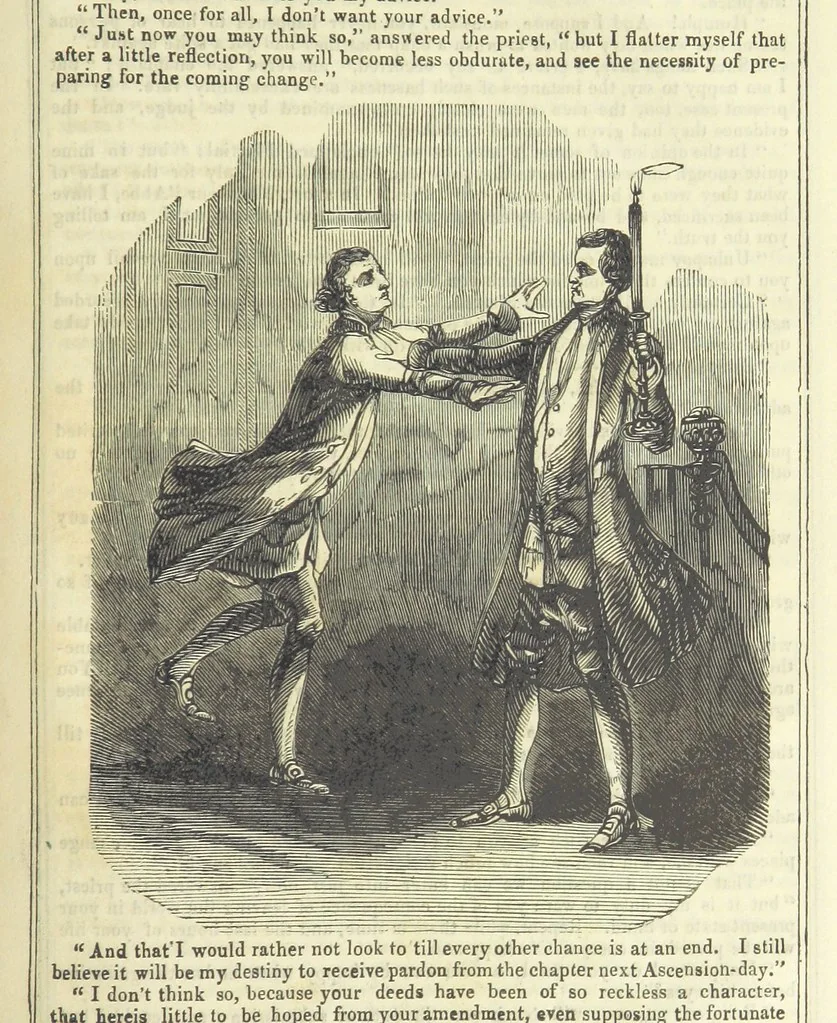 An illustration from Clarisse: or the Merchant's daughter. A romance, 1847, leaf 693