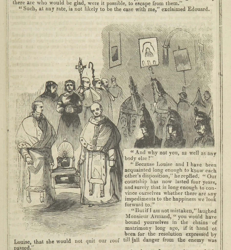 An illustration from Clarisse: or the Merchant's daughter. A romance, 1847, leaf 717
