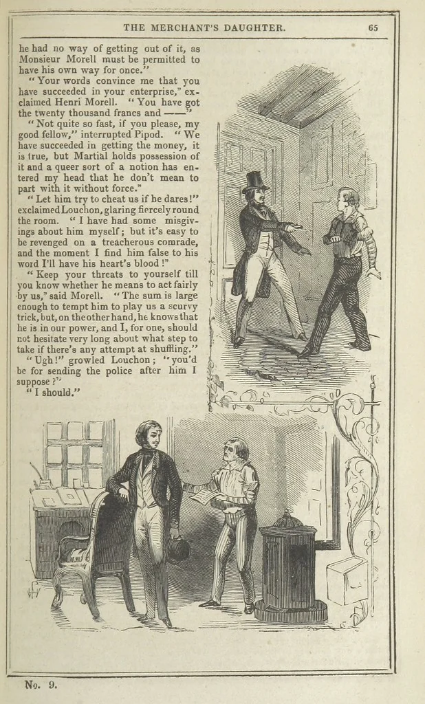 An illustration from Clarisse: or the Merchant's daughter. A romance, 1847, leaf 77