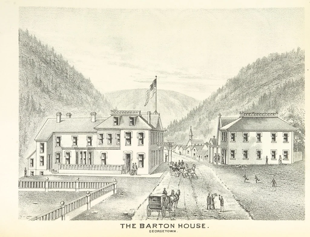 An illustration from History of Clear Creek and Boulder Valleys, Colorado. Containing a brief history of the State of Colorado [by W. B. Vickers] ... a history of Gilpin, Clear Creek, Boulder and Jefferson Counties [respectively by J. Burrell, A. Frost, A. Bixby and E. L. Berthoud] and biographical sketches, 1880, leaf 327