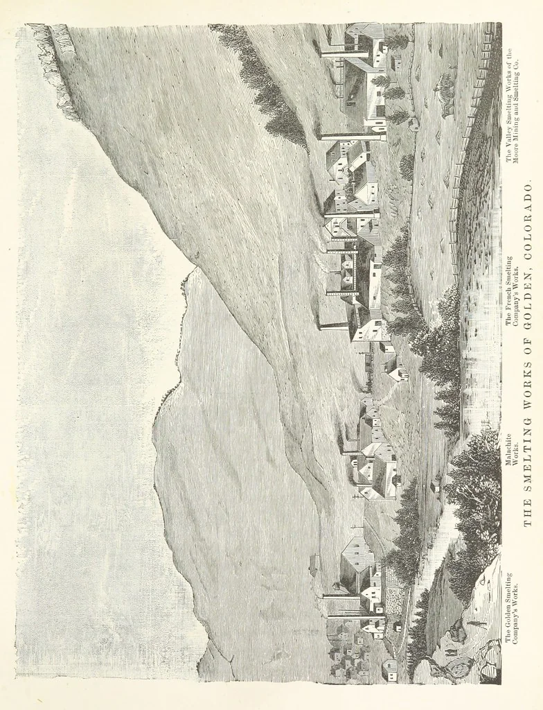 An illustration from History of Clear Creek and Boulder Valleys, Colorado. Containing a brief history of the State of Colorado [by W. B. Vickers] ... a history of Gilpin, Clear Creek, Boulder and Jefferson Counties [respectively by J. Burrell, A. Frost, A. Bixby and E. L. Berthoud] and biographical sketches, 1880, leaf 405