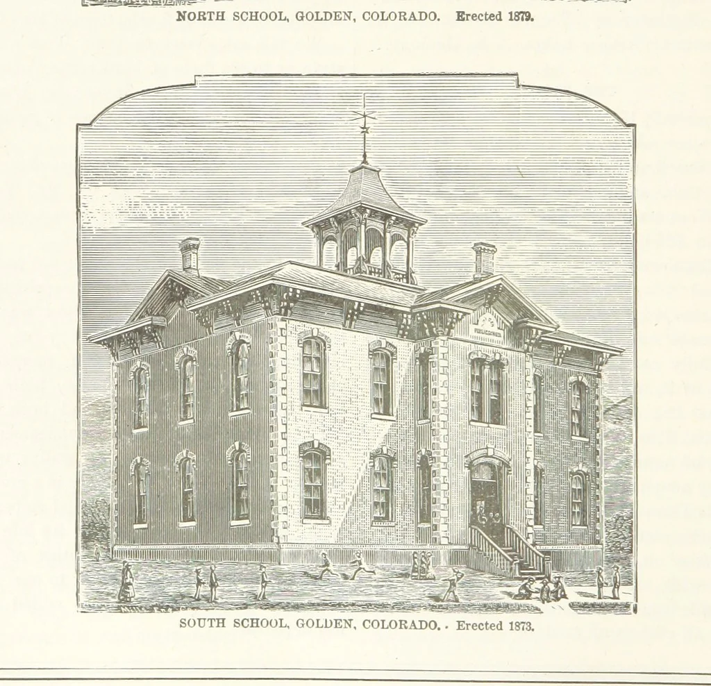 An illustration from History of Clear Creek and Boulder Valleys, Colorado. Containing a brief history of the State of Colorado [by W. B. Vickers] ... a history of Gilpin, Clear Creek, Boulder and Jefferson Counties [respectively by J. Burrell, A. Frost, A. Bixby and E. L. Berthoud] and biographical sketches, 1880, leaf 436