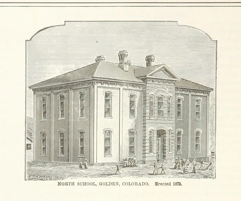 An illustration from History of Clear Creek and Boulder Valleys, Colorado. Containing a brief history of the State of Colorado [by W. B. Vickers] ... a history of Gilpin, Clear Creek, Boulder and Jefferson Counties [respectively by J. Burrell, A. Frost, A. Bixby and E. L. Berthoud] and biographical sketches, 1880, leaf 436