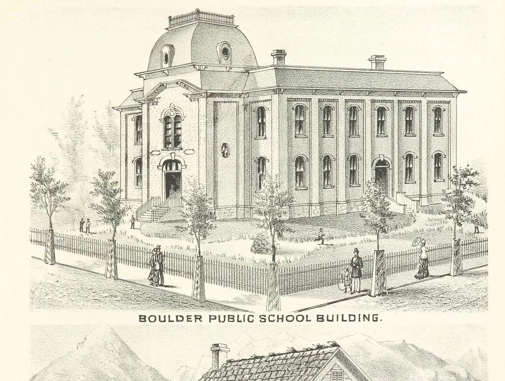 An illustration from History of Clear Creek and Boulder Valleys, Colorado. Containing a brief history of the State of Colorado [by W. B. Vickers] ... a history of Gilpin, Clear Creek, Boulder and Jefferson Counties [respectively by J. Burrell, A. Frost, A. Bixby and E. L. Berthoud] and biographical sketches, 1880, leaf 443