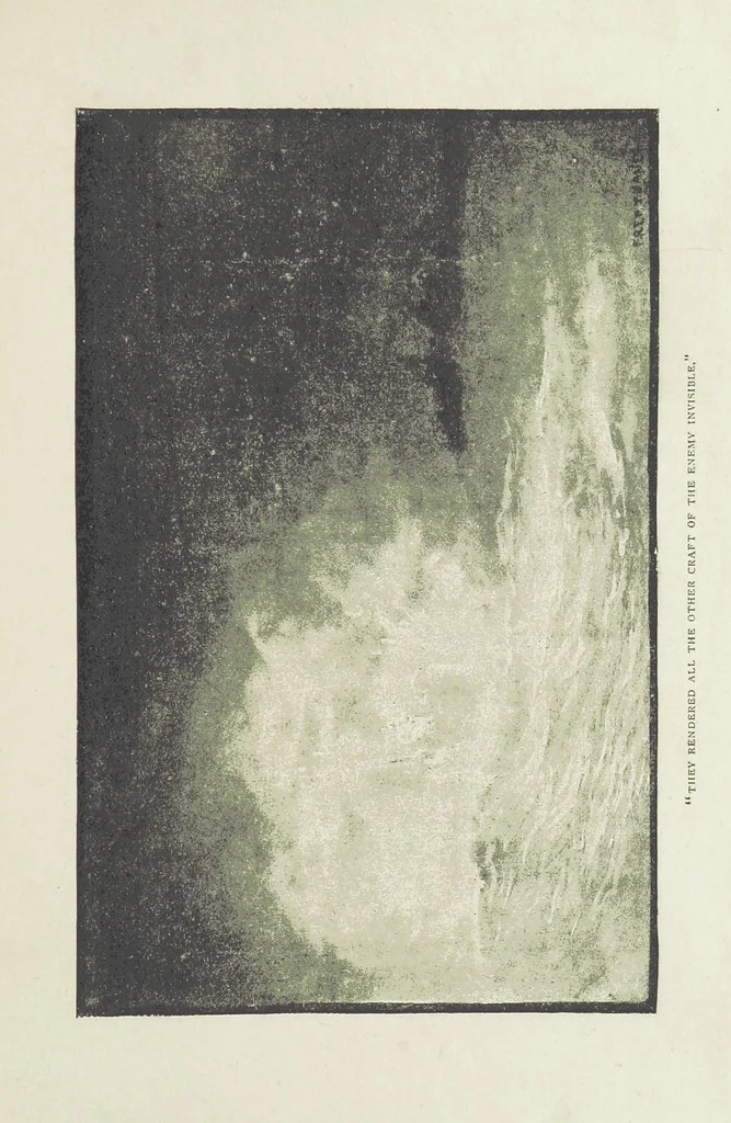 An illustration from The Captain of the “Mary Rose.” A tale of to-morrow ... Illustrated, etc, 1892, leaf 105