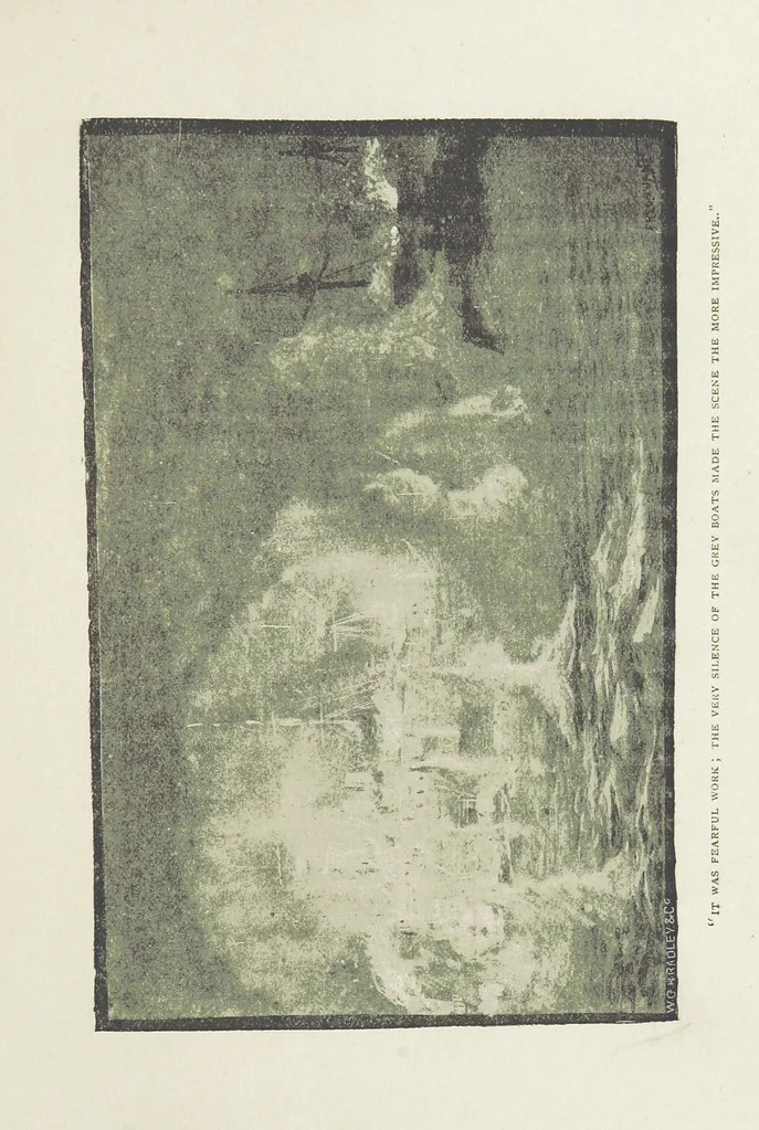 An illustration from The Captain of the “Mary Rose.” A tale of to-morrow ... Illustrated, etc, 1892, leaf 109