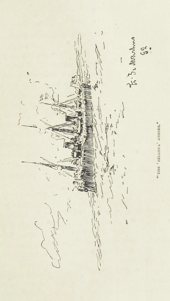 An illustration from The Captain of the “Mary Rose.” A tale of to-morrow ... Illustrated, etc, 1892, leaf 129