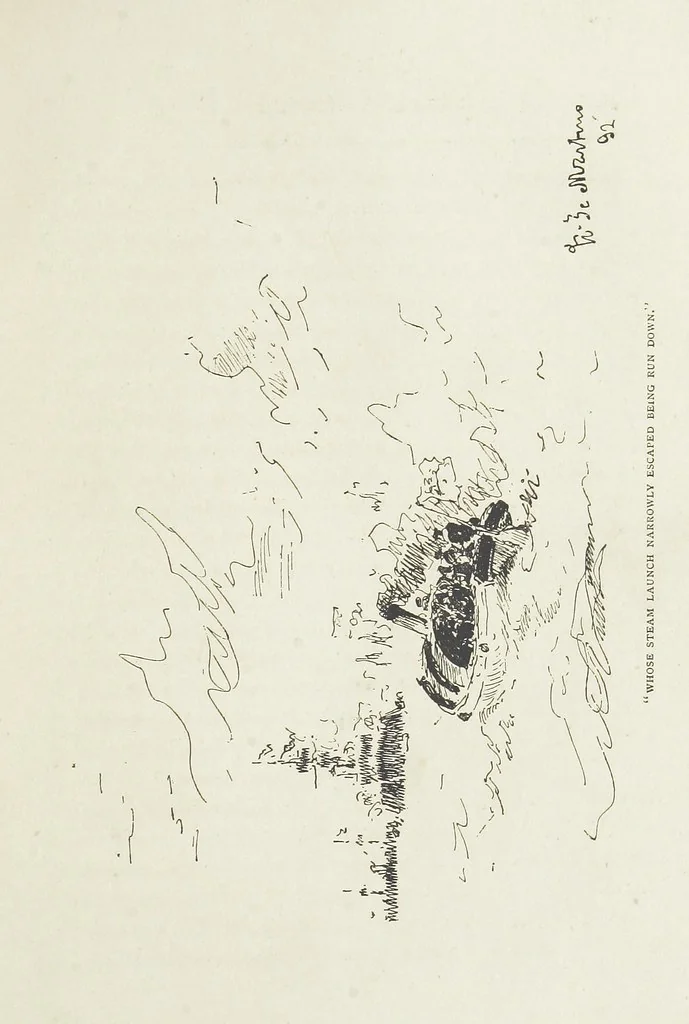 An illustration from The Captain of the “Mary Rose.” A tale of to-morrow ... Illustrated, etc, 1892, leaf 133
