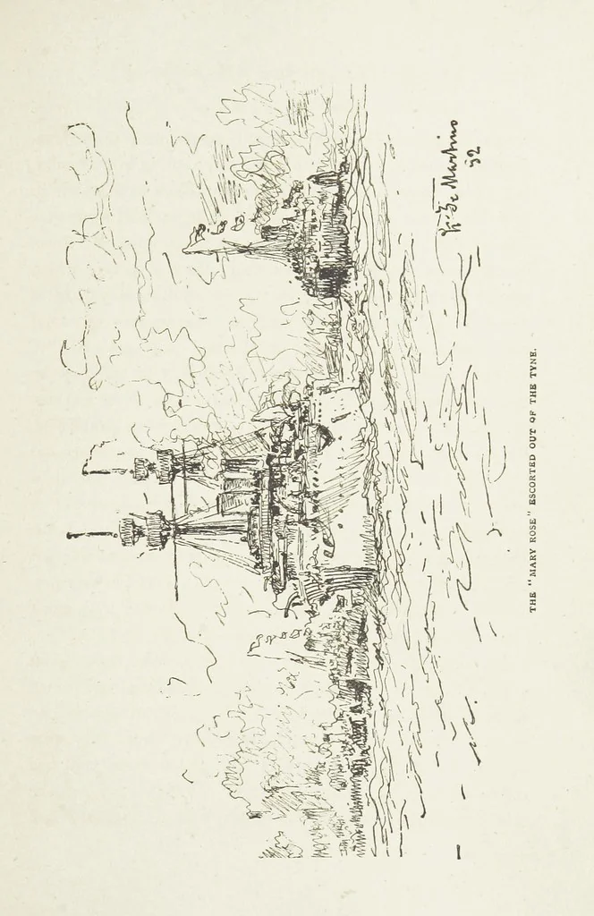 An illustration from The Captain of the “Mary Rose.” A tale of to-morrow ... Illustrated, etc, 1892, leaf 193