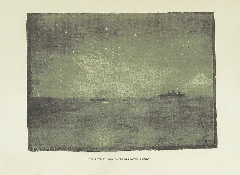 An illustration from The Captain of the “Mary Rose.” A tale of to-morrow ... Illustrated, etc, 1892, leaf 271