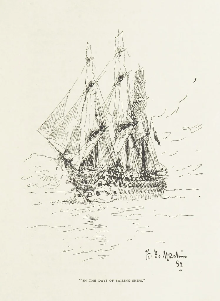 An illustration from The Captain of the “Mary Rose.” A tale of to-morrow ... Illustrated, etc, 1892, leaf 301