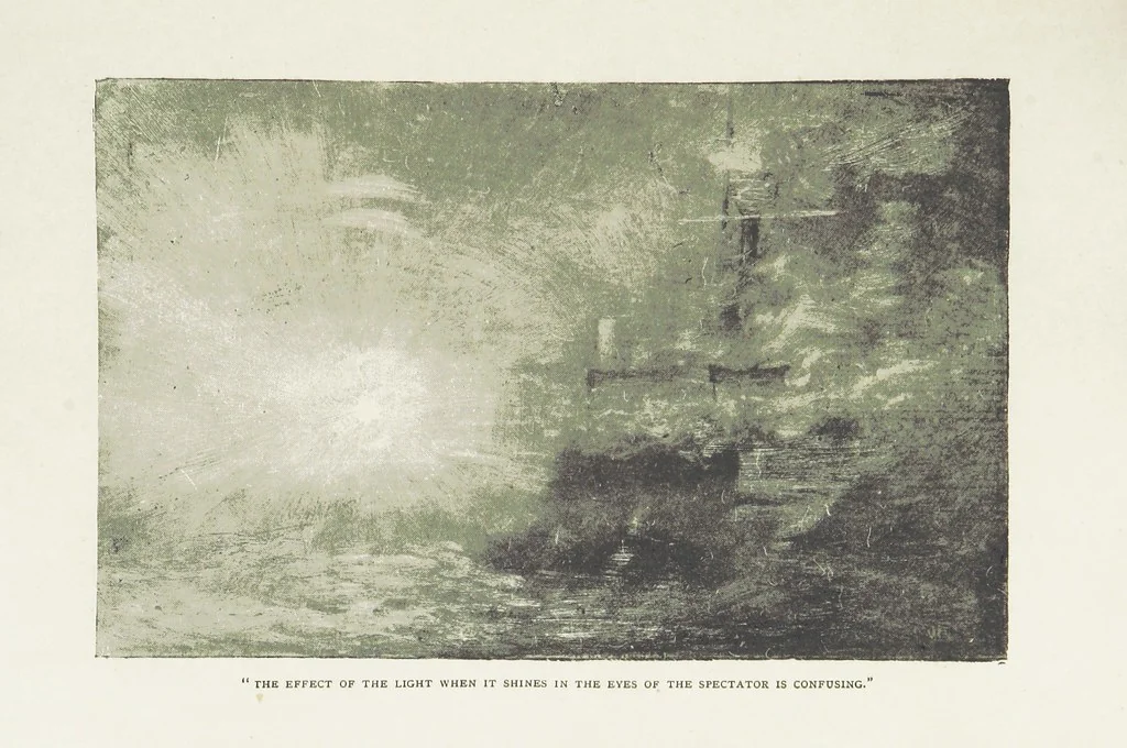 An illustration from The Captain of the “Mary Rose.” A tale of to-morrow ... Illustrated, etc, 1892, leaf 63