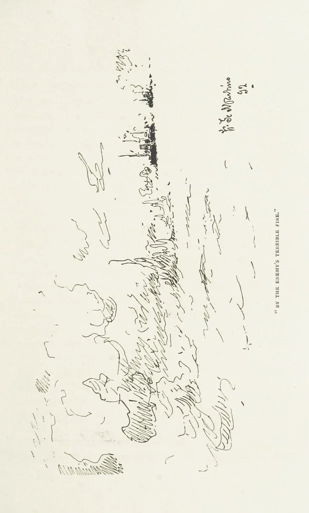 An illustration from The Captain of the “Mary Rose.” A tale of to-morrow ... Illustrated, etc, 1892, leaf 75