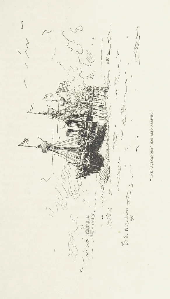 An illustration from The Captain of the “Mary Rose.” A tale of to-morrow ... Illustrated, etc, 1892, leaf 83