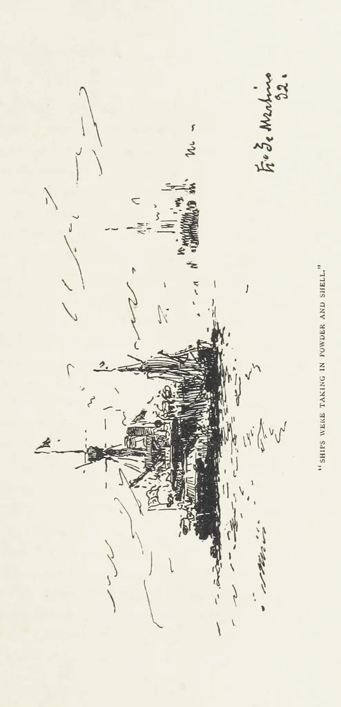 An illustration from The Captain of the “Mary Rose.” A tale of to-morrow ... Illustrated, etc, 1892, leaf 93