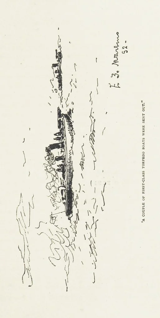 An illustration from The Captain of the “Mary Rose.” A tale of to-morrow ... Illustrated, etc, 1892, leaf 97