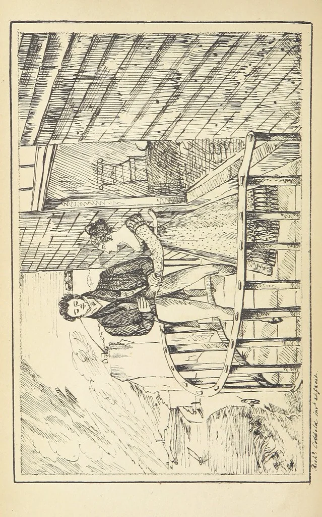 An illustration from Valentine Verses; or, Lines of truth, love, and virtue. [With plates, lithographed by the author, 1827, leaf 106