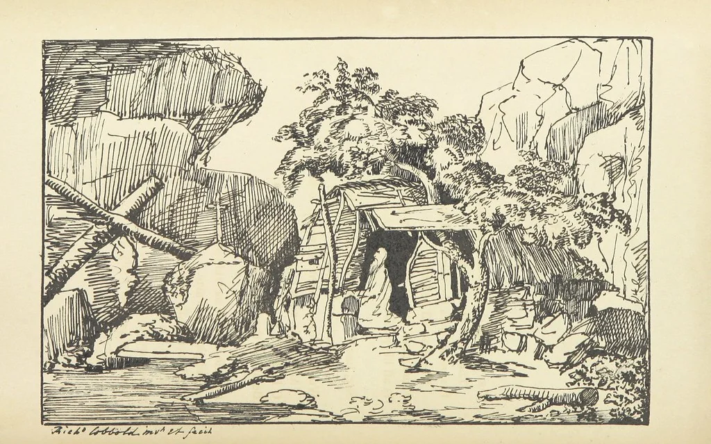 An illustration from Valentine Verses; or, Lines of truth, love, and virtue. [With plates, lithographed by the author, 1827, leaf 210