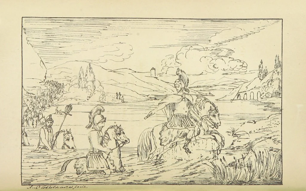 An illustration from Valentine Verses; or, Lines of truth, love, and virtue. [With plates, lithographed by the author, 1827, leaf 224