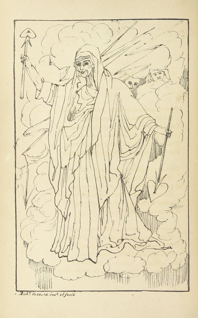 An illustration from Valentine Verses; or, Lines of truth, love, and virtue. [With plates, lithographed by the author, 1827, leaf 228