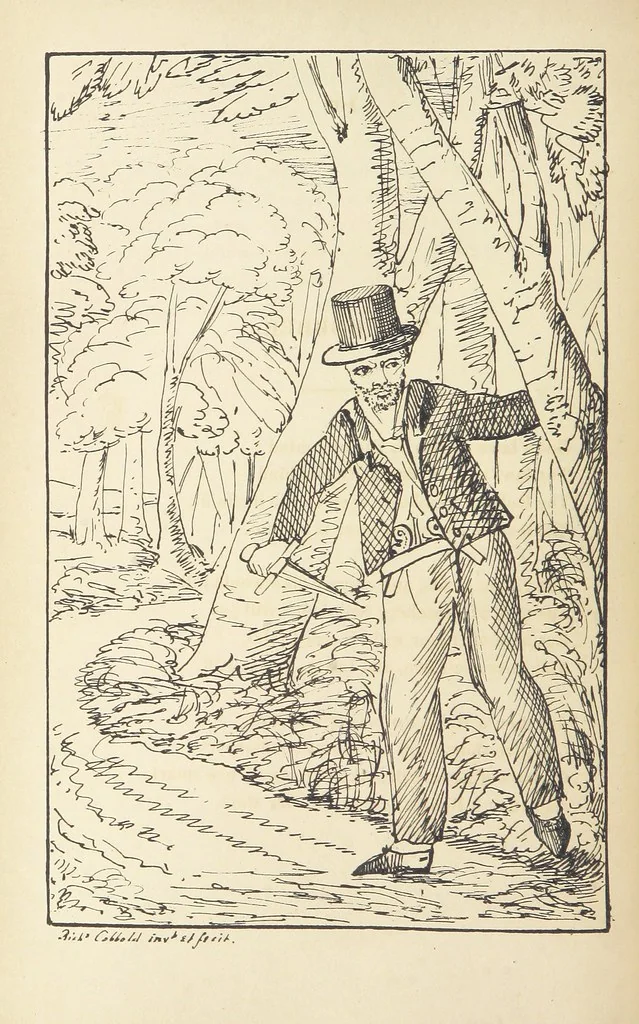 An illustration from Valentine Verses; or, Lines of truth, love, and virtue. [With plates, lithographed by the author, 1827, leaf 232
