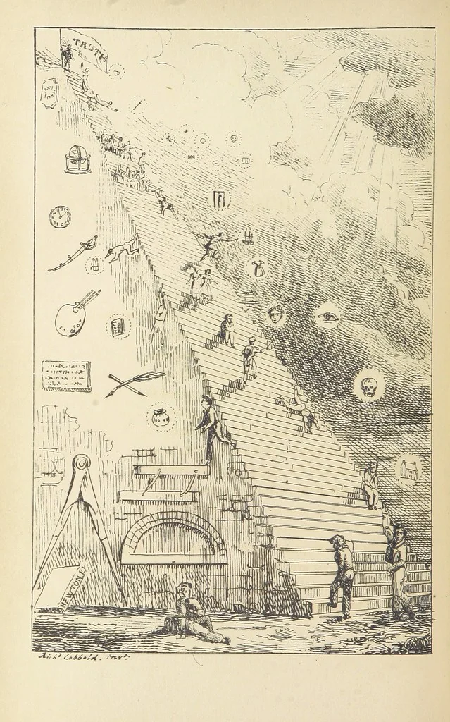An illustration from Valentine Verses; or, Lines of truth, love, and virtue. [With plates, lithographed by the author, 1827, leaf 240