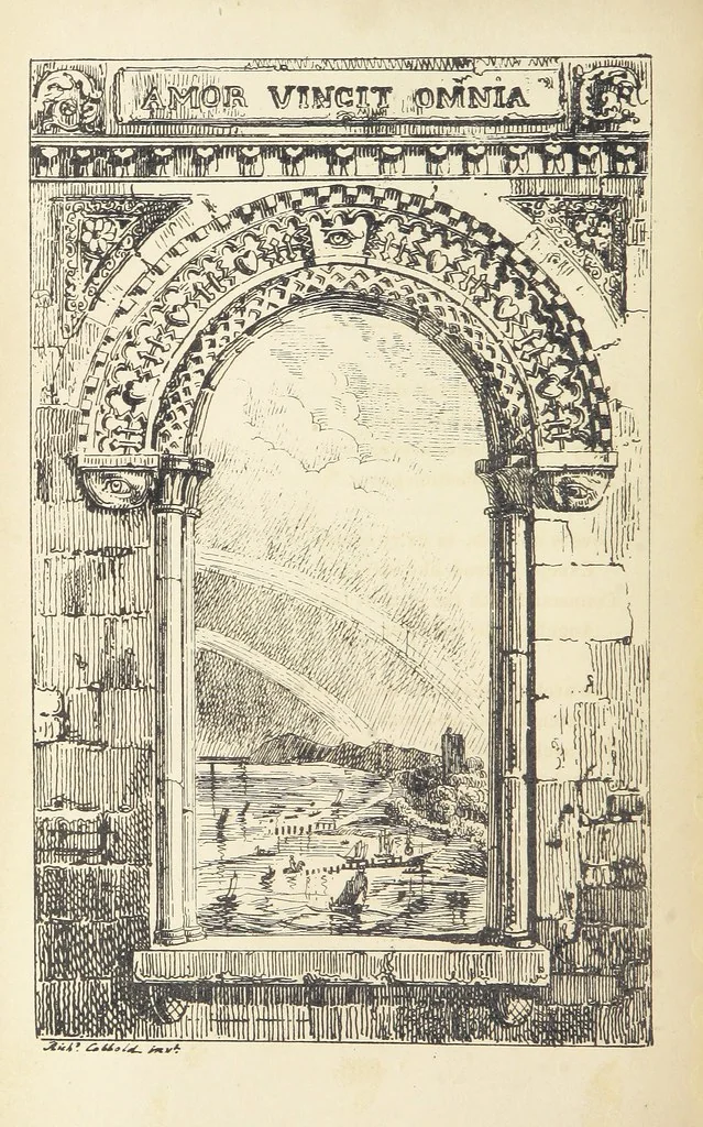 An illustration from Valentine Verses; or, Lines of truth, love, and virtue. [With plates, lithographed by the author, 1827, leaf 246