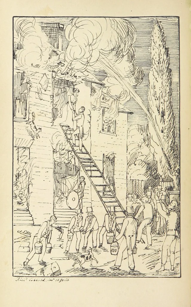 An illustration from Valentine Verses; or, Lines of truth, love, and virtue. [With plates, lithographed by the author, 1827, leaf 250