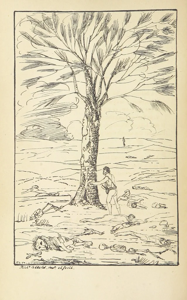An illustration from Valentine Verses; or, Lines of truth, love, and virtue. [With plates, lithographed by the author, 1827, leaf 258