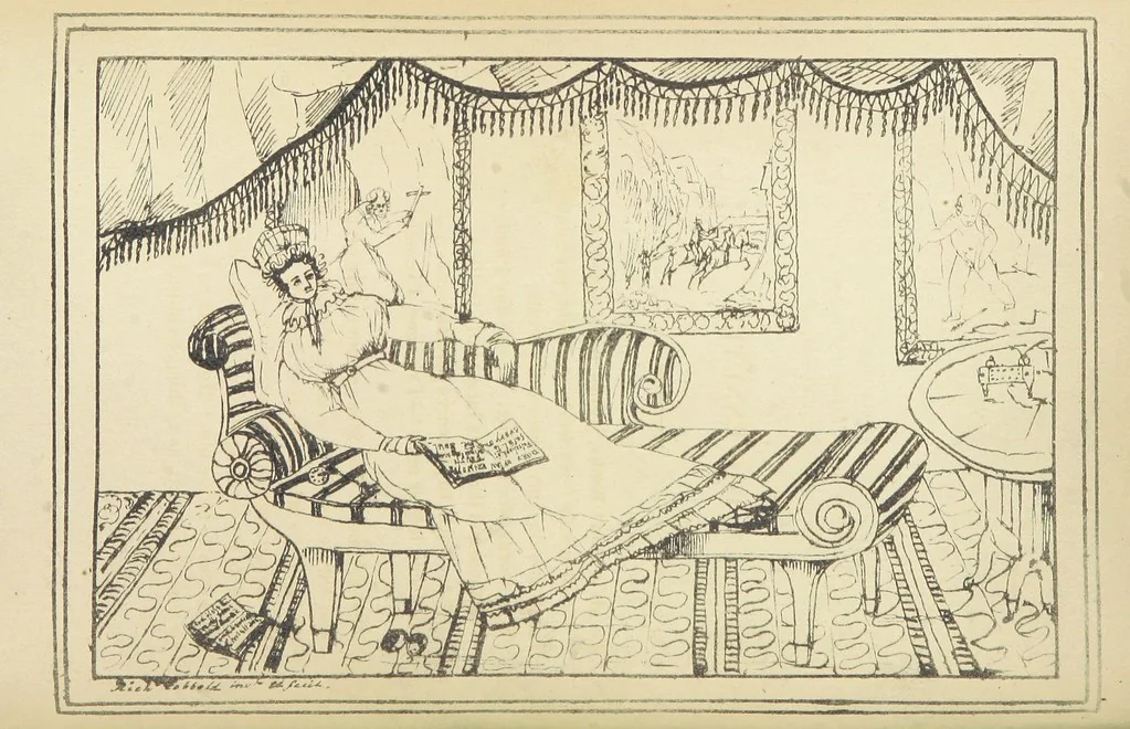 An illustration from Valentine Verses; or, Lines of truth, love, and virtue. [With plates, lithographed by the author, 1827, leaf 314