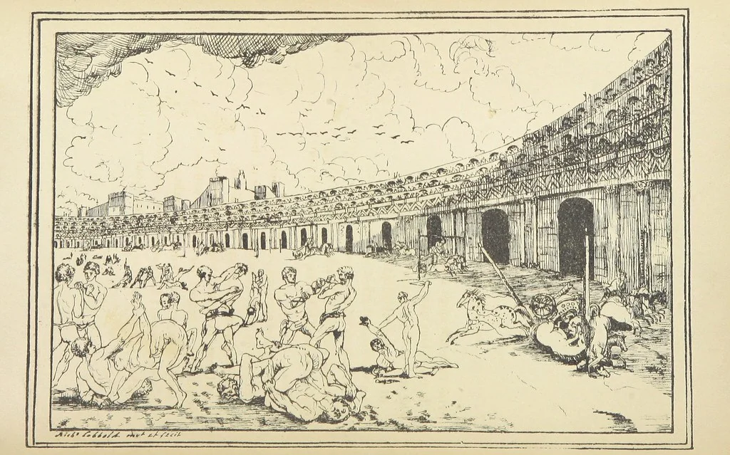 An illustration from Valentine Verses; or, Lines of truth, love, and virtue. [With plates, lithographed by the author, 1827, leaf 322