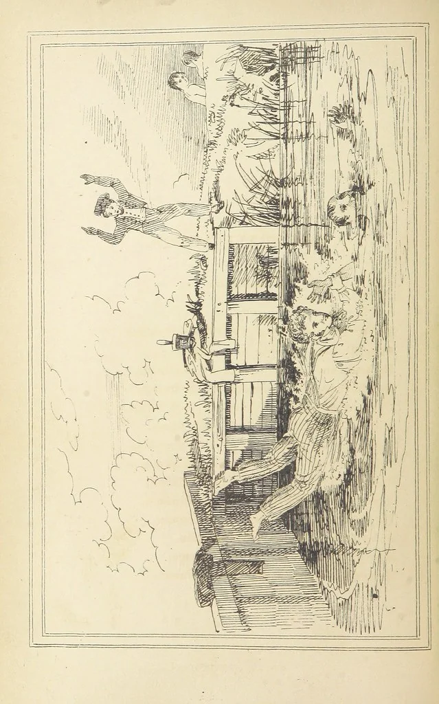 An illustration from Valentine Verses; or, Lines of truth, love, and virtue. [With plates, lithographed by the author, 1827, leaf 350