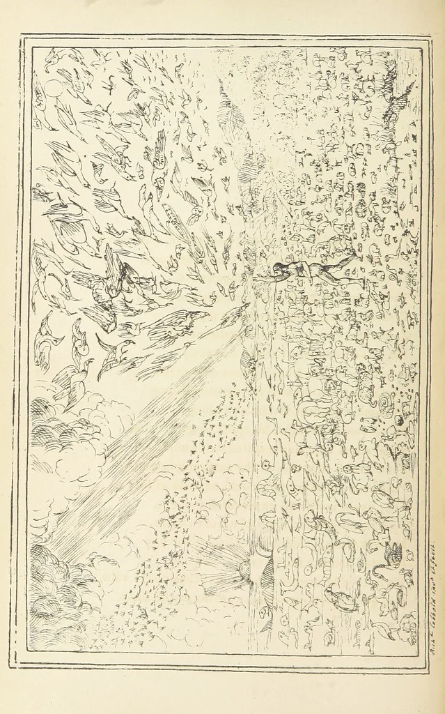 An illustration from Valentine Verses; or, Lines of truth, love, and virtue. [With plates, lithographed by the author, 1827, leaf 358