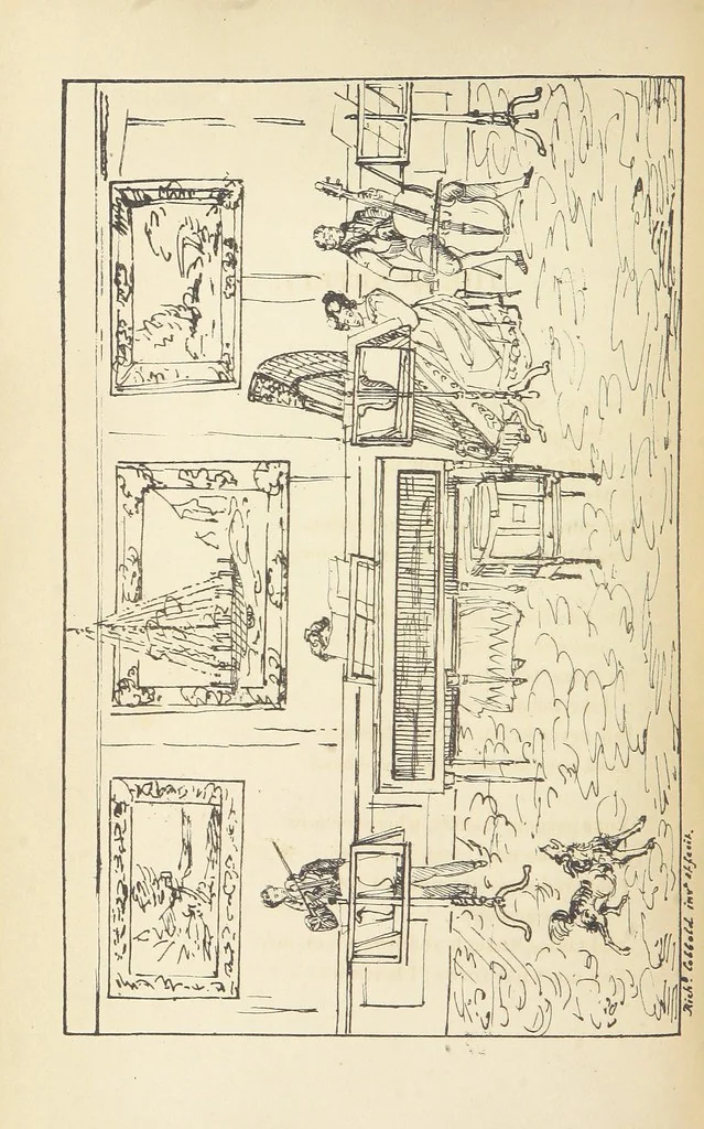An illustration from Valentine Verses; or, Lines of truth, love, and virtue. [With plates, lithographed by the author, 1827, leaf 444