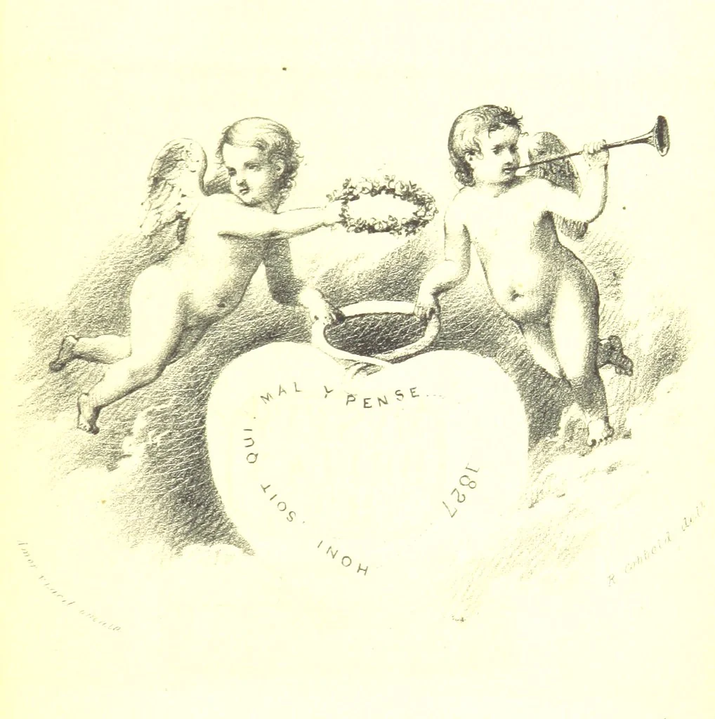 An illustration from Valentine Verses; or, Lines of truth, love, and virtue. [With plates, lithographed by the author, 1827, leaf 493