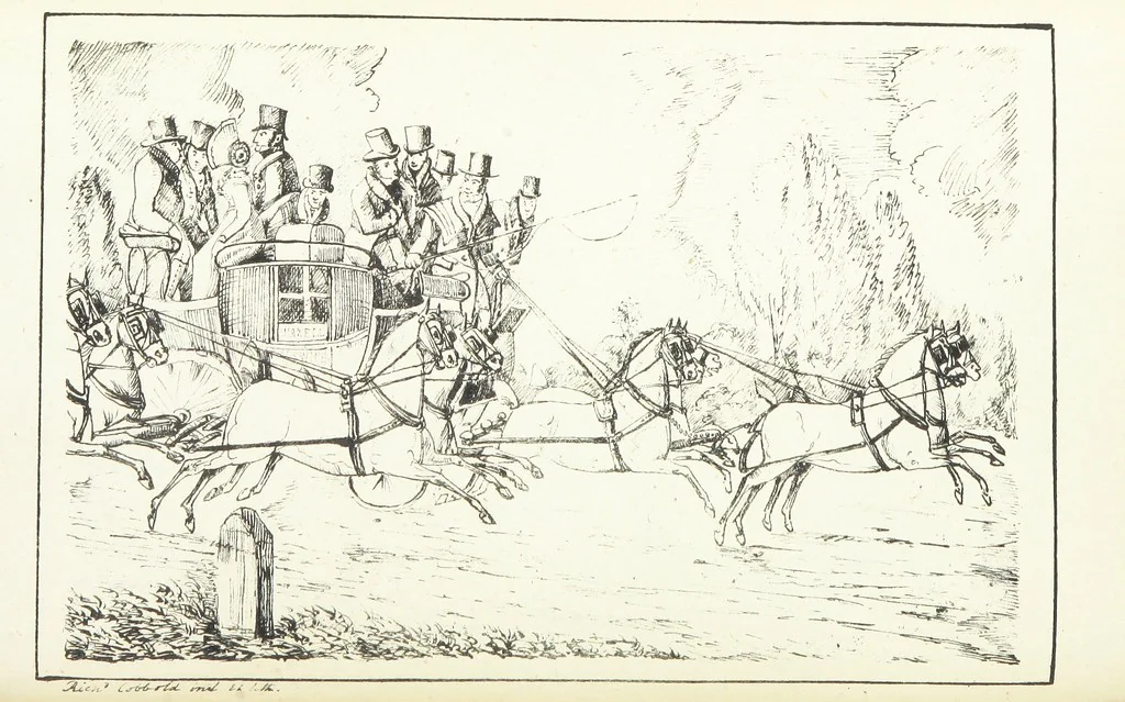 An illustration from Valentine Verses; or, Lines of truth, love, and virtue. [With plates, lithographed by the author, 1827, leaf 56