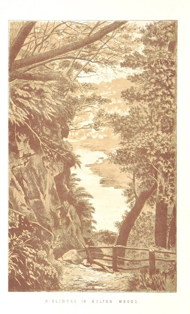 An illustration from On Foot through Wharfedale: descriptive & historical notes of the towns and villages of Upper & Lower Wharfedale. [With illustrations and a map, 1882, leaf 8