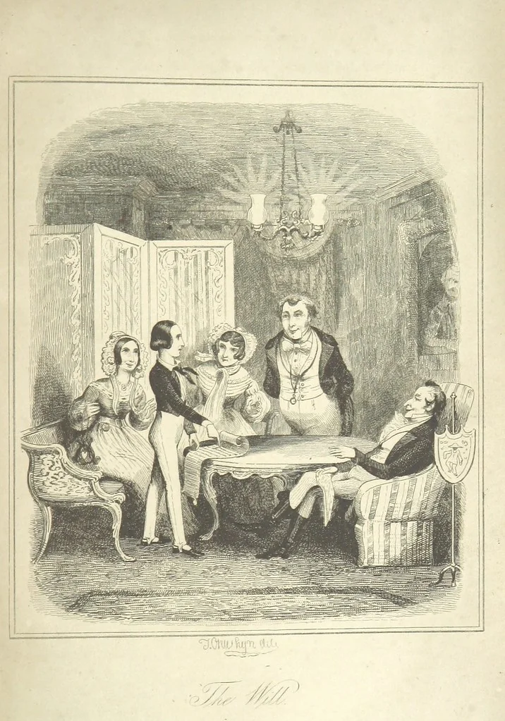 An illustration from George St. George Julian, the Prince. [With plates by Thomas Onwhyn and a portrait of the author, 1844, leaf 27
