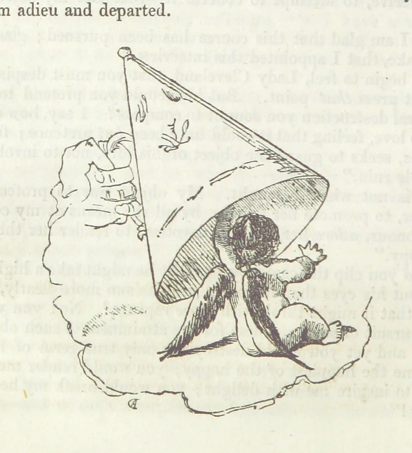 An illustration from The Sisters; or, the Fatal marriages ... Illustrated with fifty-eight engravings by Kenny Meadows and Alfred Crowquill: a portrait of the author: and twenty-two etchings on steel, by Onwhyn. Second edition, with additions, 1851, leaf 124